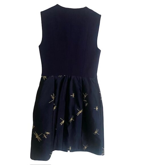 Ted Baker London Hartty Jacquard Dragonfly Dress Size 2 - Picture 3 of 4
